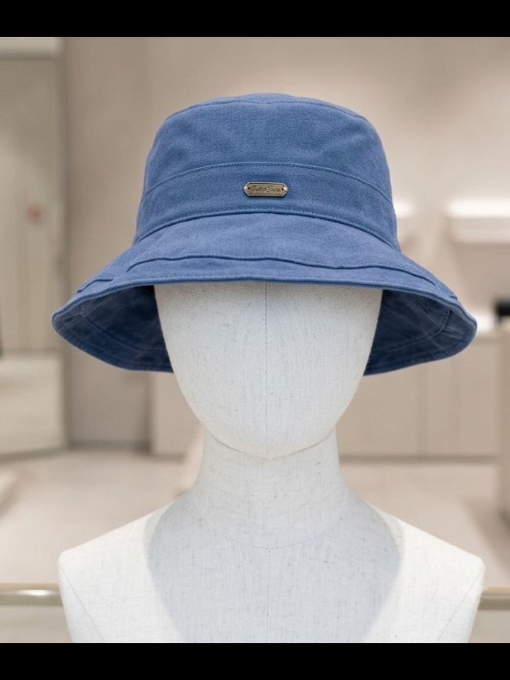 Sun N Sand Blue Adjustable Bucket Hat 50+ SPF Protection Beach Everyday Gorpcore